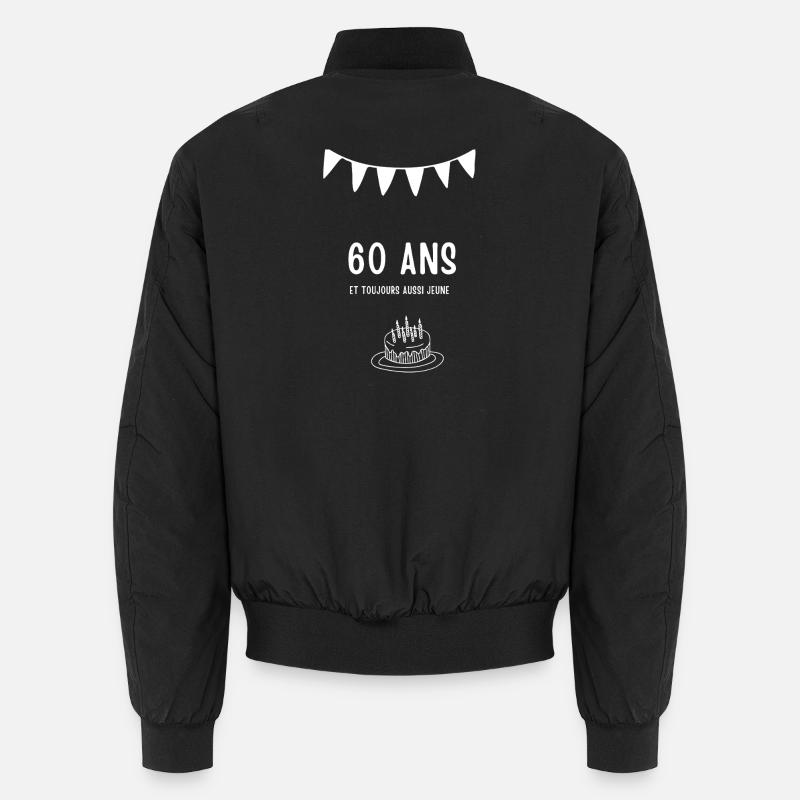 Fun 60th Anniversary Celebration Unisex Bomber Jacket