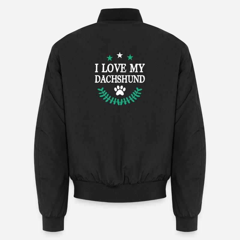 DACHSHUND - Unisex Bomberjacke - Schwarz
