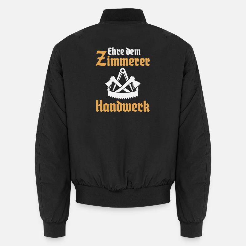 Zimmerer Handwerk Zimmermann Zunftzeichen Unisex Bomberjacke