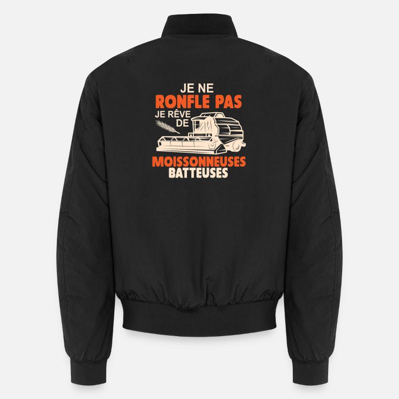 Je Rêve De Moissonneuses Batteuses Paysan Cadeau Bomber unisexe