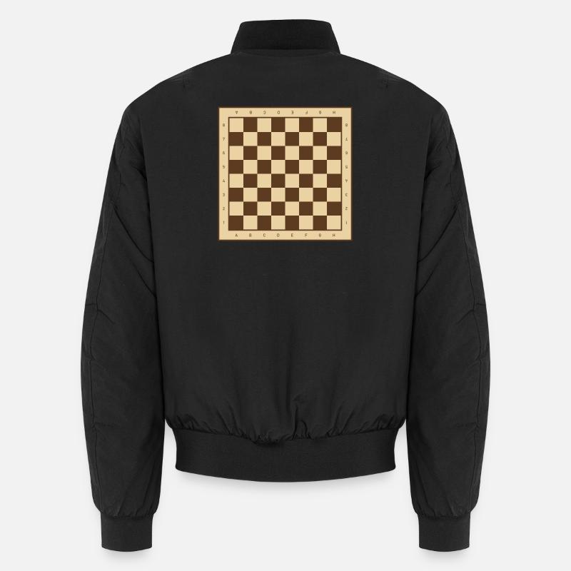 Klassisches Schachbrett Design Unisex Bomberjacke