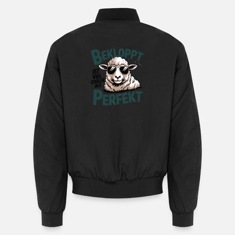 Crazy est beaucoup plus cool que des moutons parfaitement cool Bomber unisexe