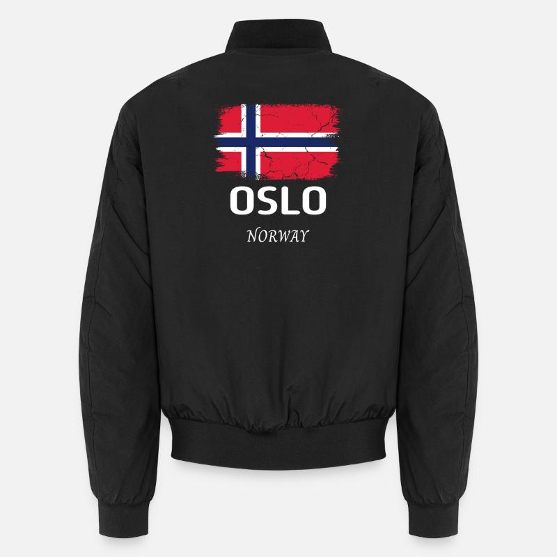 Oslo - Unisex Bomber Jacket - black