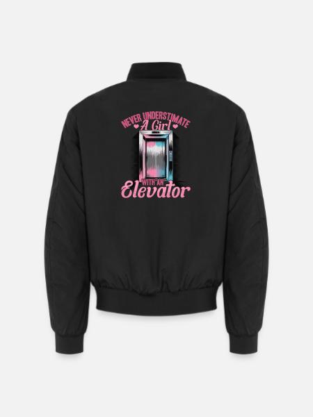 Elevator toddler & kids - Unisex Bomber Jacket - black