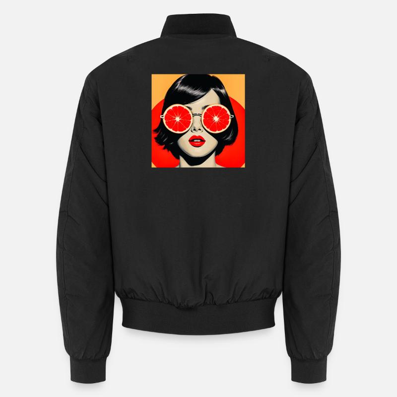 Moderne fruchtige Vision - Unisex Bomberjacke - Schwarz