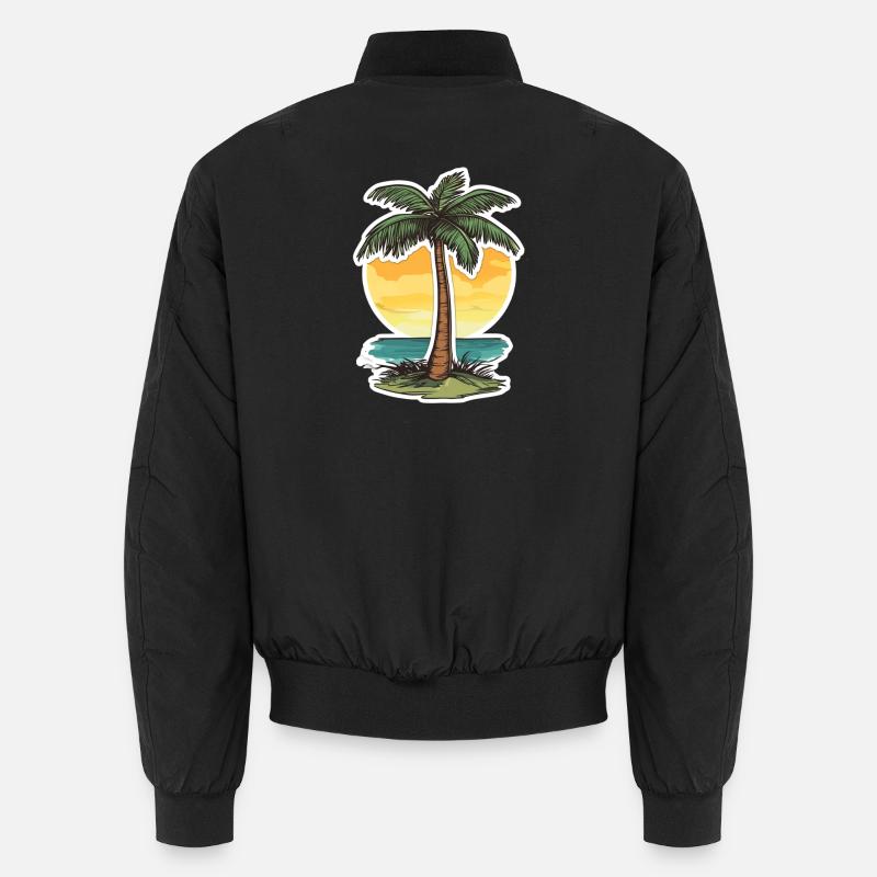 Palmier - Bomber unisexe - noir