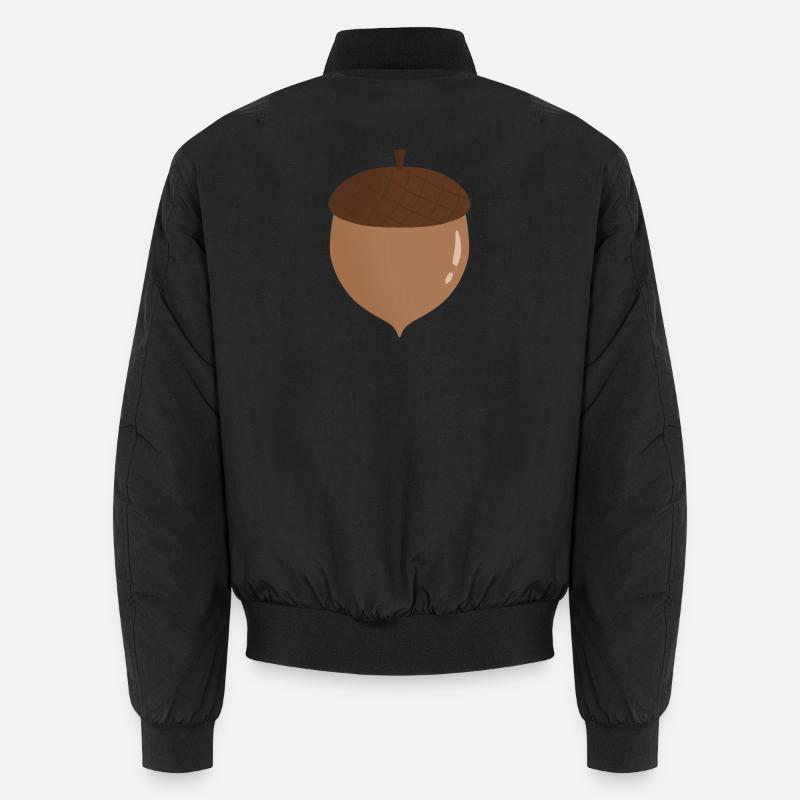 Eichel Illustration - Unisex Bomberjacke - Schwarz