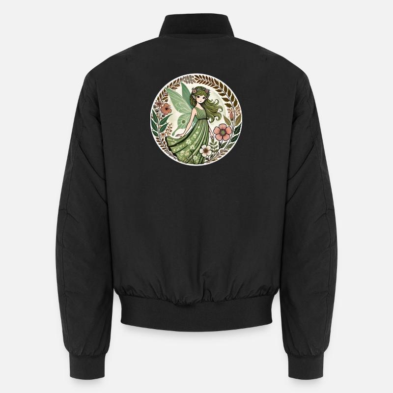 Enchanted Forest Fairy Design Unisex Bomber Jacket