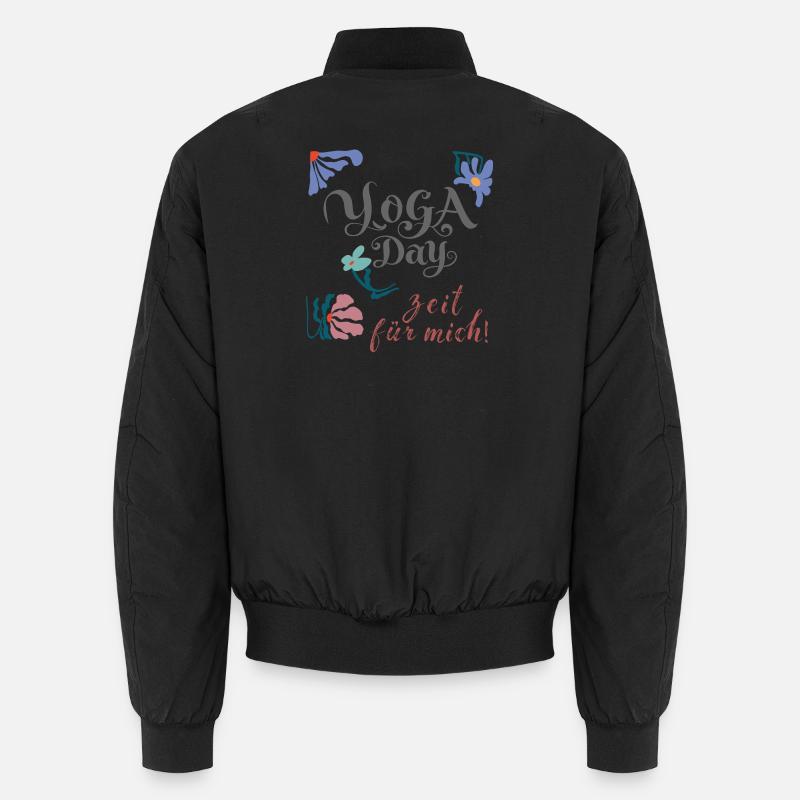 Yoga Day - Unisex Bomber Jacket - black