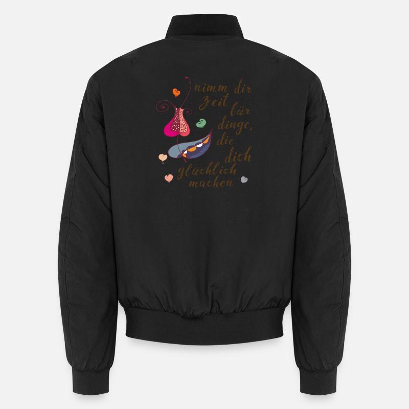 prenez votre temps - Bomber unisexe - noir
