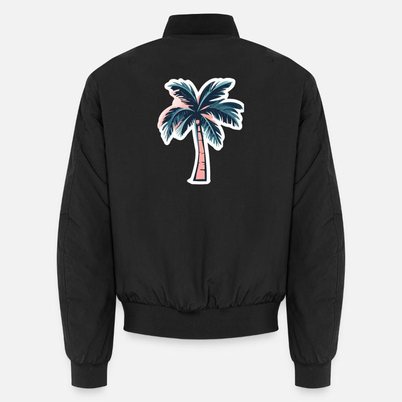 Palmier - Bomber unisexe - noir