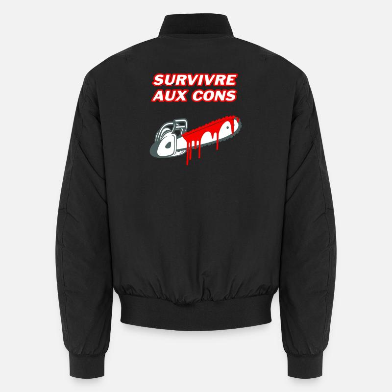 Survivre aux cons Bomber unisexe