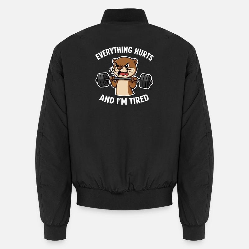 Citation d’haltérophilie Angry Otter Bomber unisexe