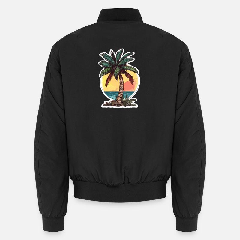 Palmier - Bomber unisexe - noir