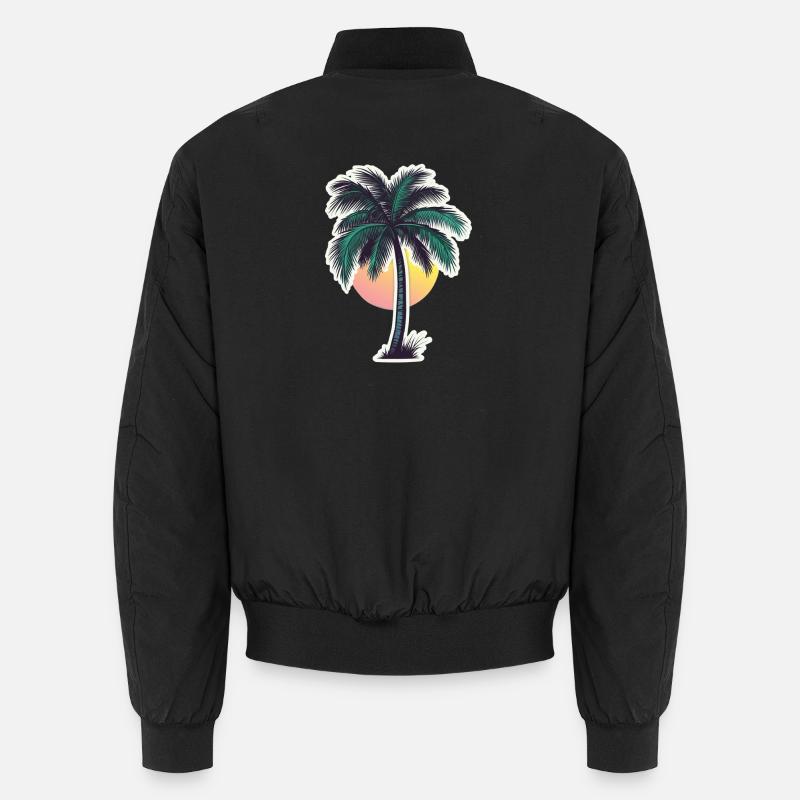 Palmier - Bomber unisexe - noir