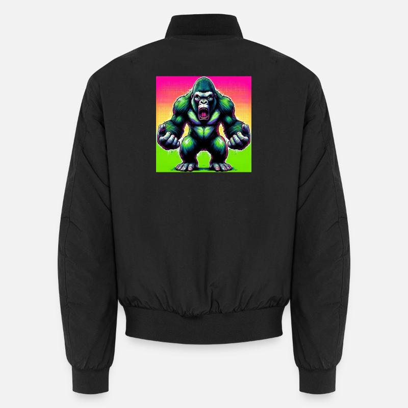 gorilla - Unisex Bomber Jacket - black