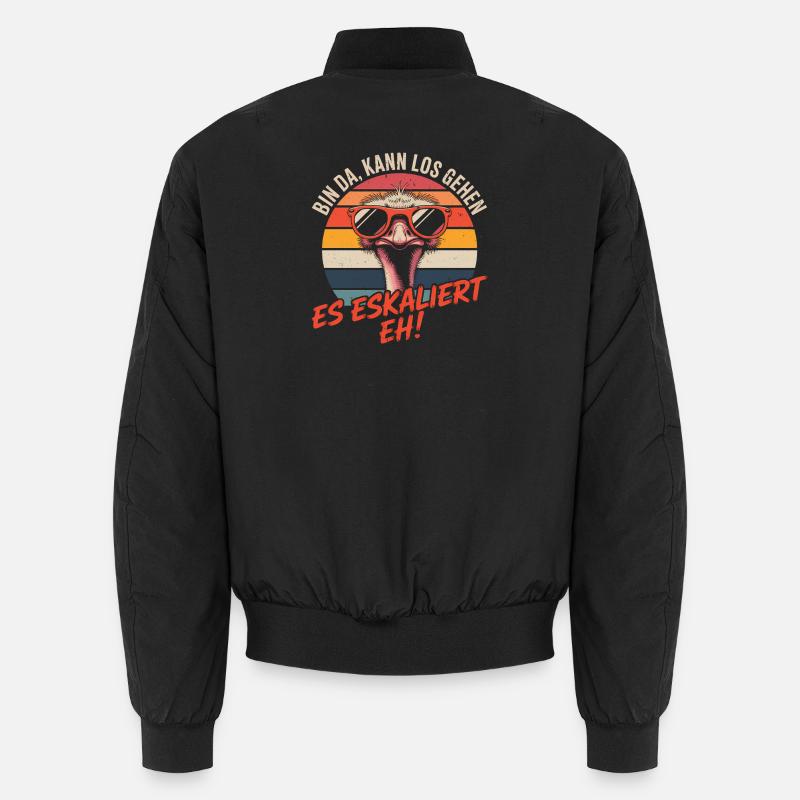 Strauss I'm Here We Go It's Escalating Anyway Unisex Bomber Jacket