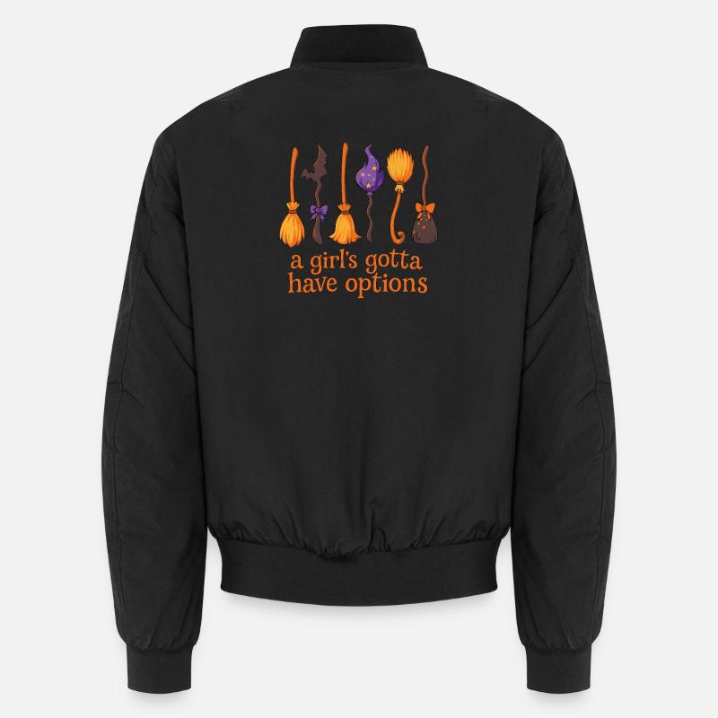 Sorcière Balai Magique Citation Design Bomber unisexe