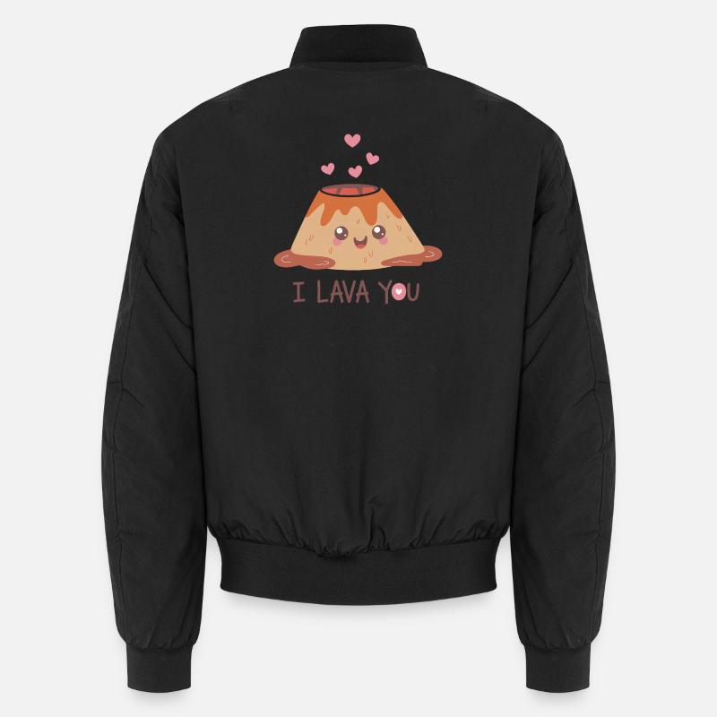 Süßes Lava-Herz Lustiger Spruch Unisex Bomberjacke