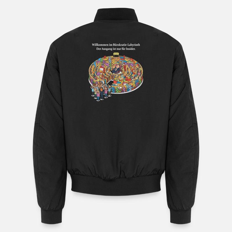 Bureaucracy labyrinth - Unisex Bomber Jacket - black