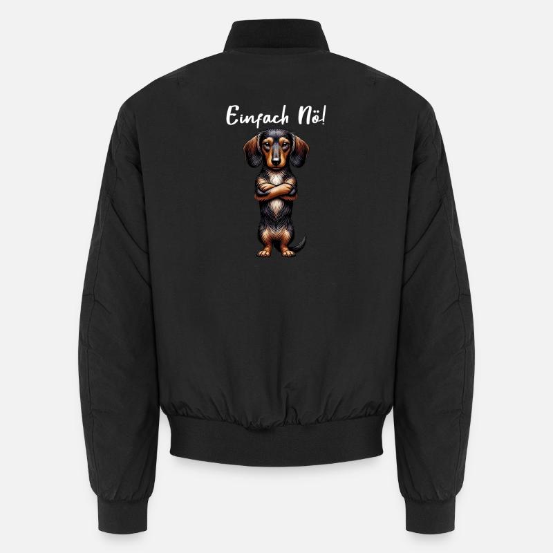 Just Nope Teckel Teckel à poil dur Teckel à poil dur Bomber unisexe