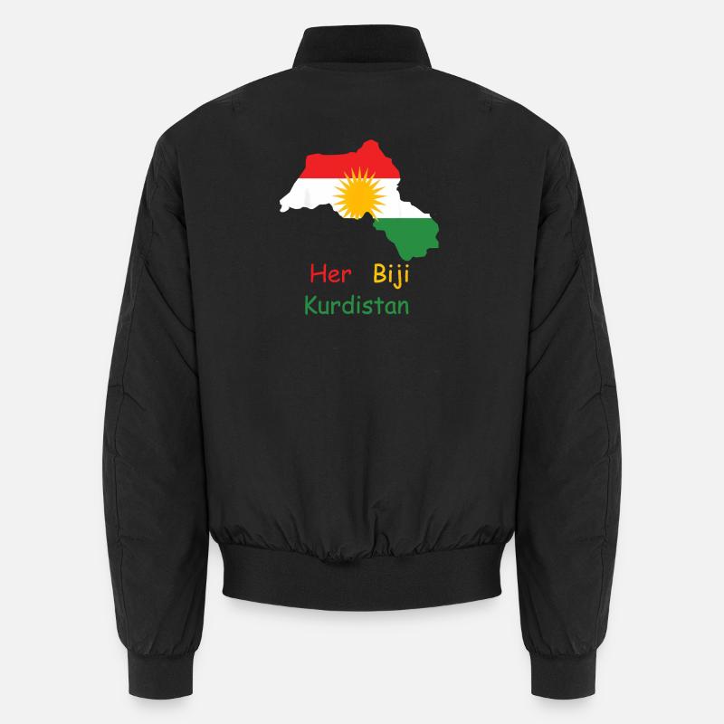 Kurdistan flag with Kurdish sun Unisex Bomber Jacket