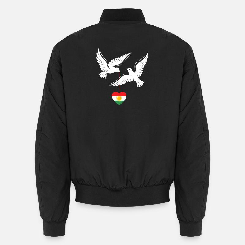 Kurdistan Kurden mit kurdischer Flagge Unisex Bomberjacke