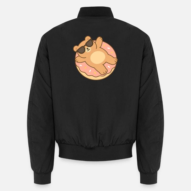 Bronszé bear in sunglasses Unisex Bomber Jacket