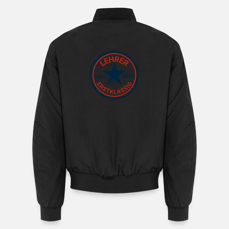 Teacher Tattoo Design 2025 - Unisex Bomber Jacket - black