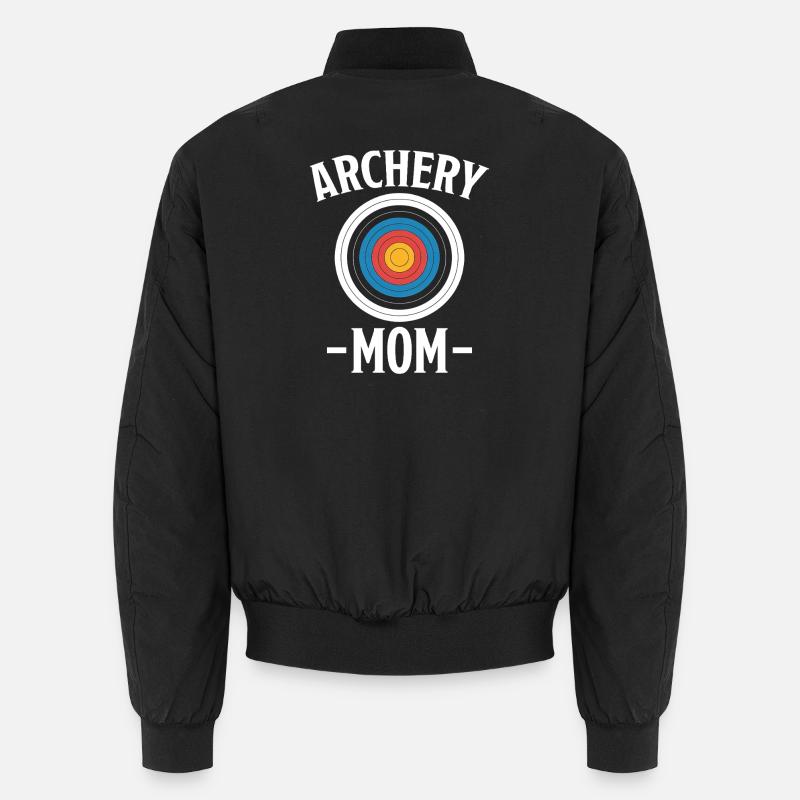 Bogenschießen Spruch Mutter Bogenschießen Geschenk Unisex Bomberjacke