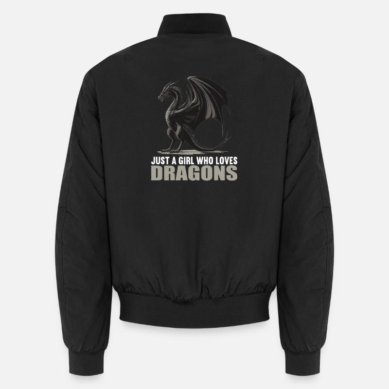 Dragon Dragon - Unisex Bomber Jacket - black