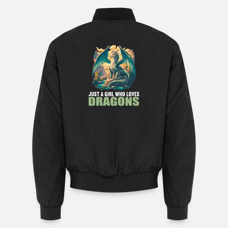 Dragon Dragon - Unisex Bomber Jacket - black