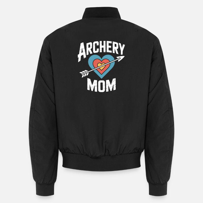 Bogenschießen Spruch Mutter Bogenschießen Geschenk Unisex Bomberjacke