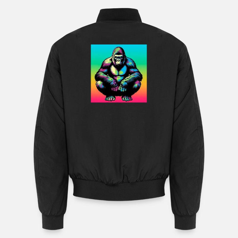 Gorilla - Unisex Bomberjacke - Schwarz
