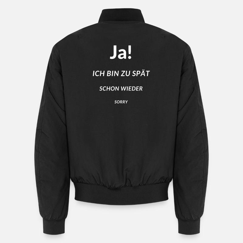 Too late, delay always late Unisex Bomber Jacket