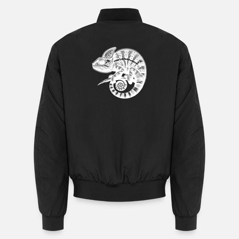 Tropisches Echsenwunder Exotische Echse Unisex Bomberjacke