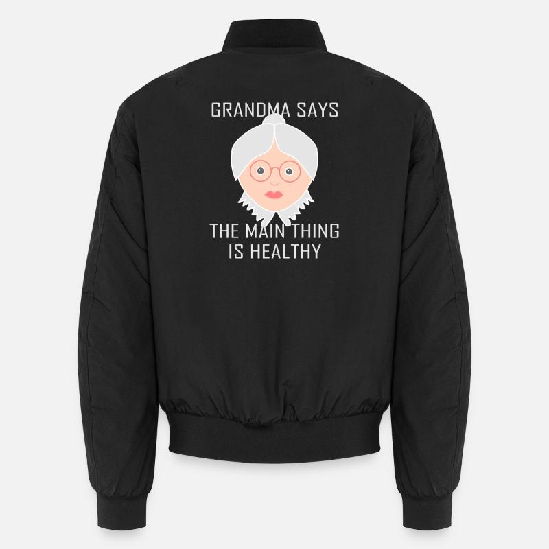 granny - Unisex Bomber Jacket - black