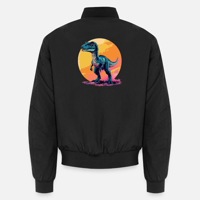 Dino Dinosaur Dinosaur - Unisex Bomber Jacket - black
