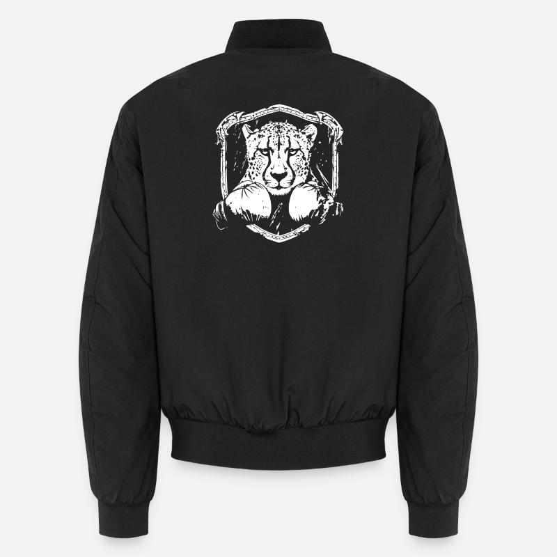 Boxer Tigre - Bomber unisexe - noir