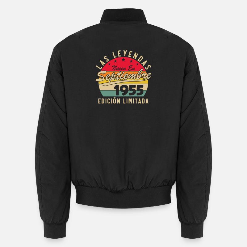 September 1955 Vintage Birthday Gift Unisex Bomber Jacket