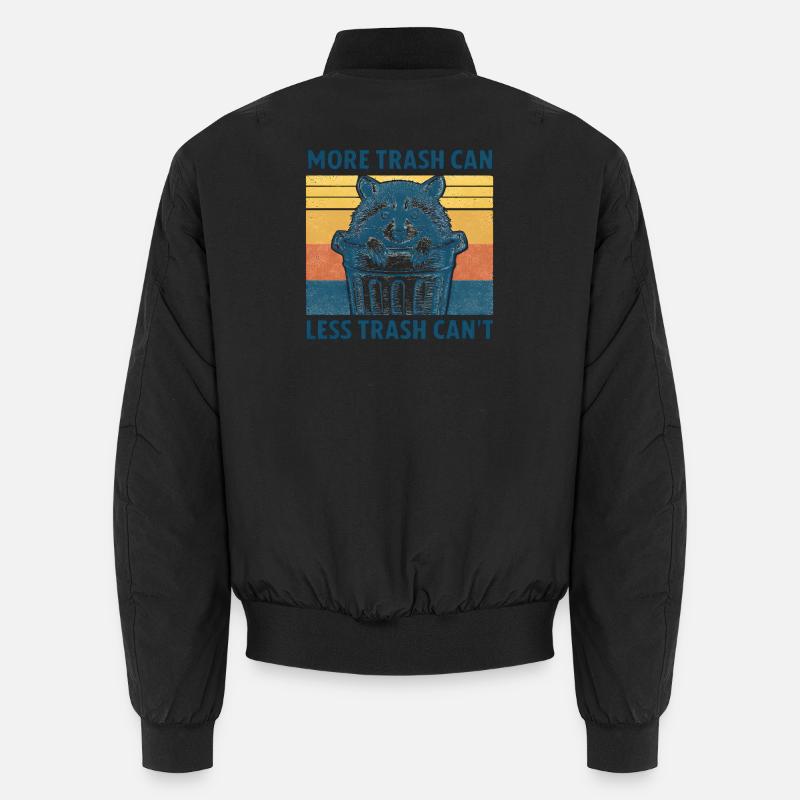Wild raccoon with trash theme Unisex Bomber Jacket