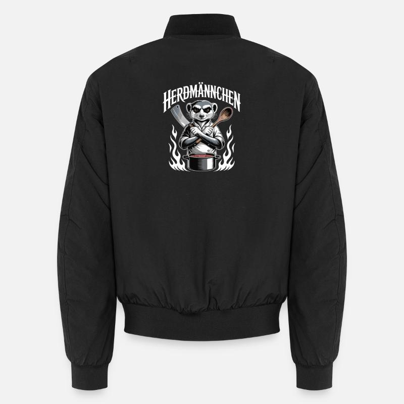 Herdmannchen Kochen Lustiger Koch Herdmannchen Unisex Bomberjacke