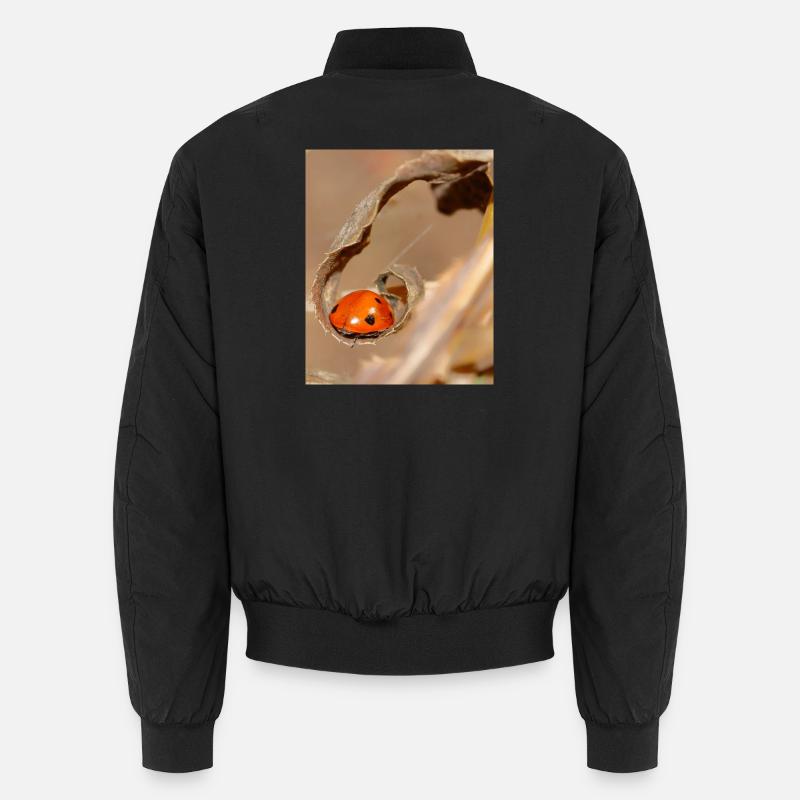 Coccinelle sur feuille séchée Bomber unisexe