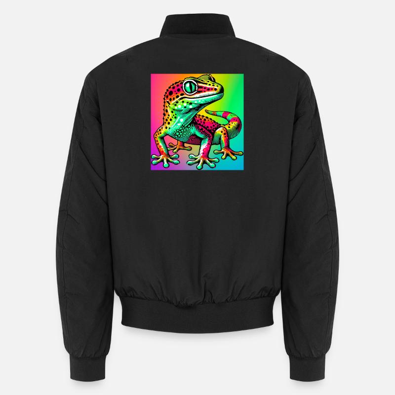 Gecko - Bomber unisexe - noir