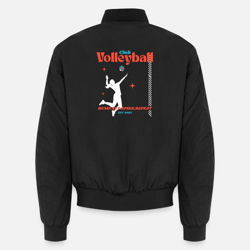 Conception de club de volley-ball Bomber unisexe