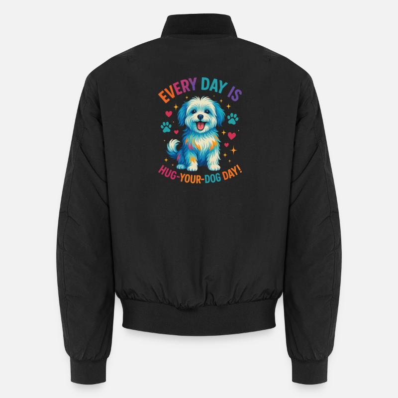 Maltese - Unisex Bomber Jacket - black