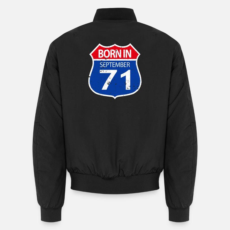 Born_in_September_71 Unisex Bomber Jacket