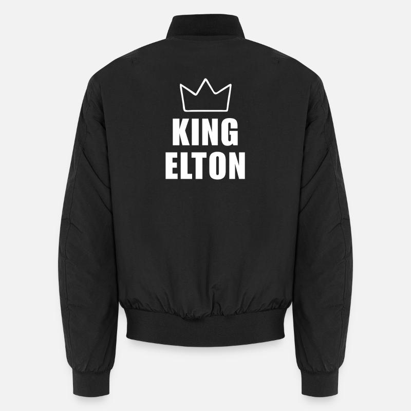 Elton Name mit Buchstabe E - King Crown Shirt Unisex Bomberjacke
