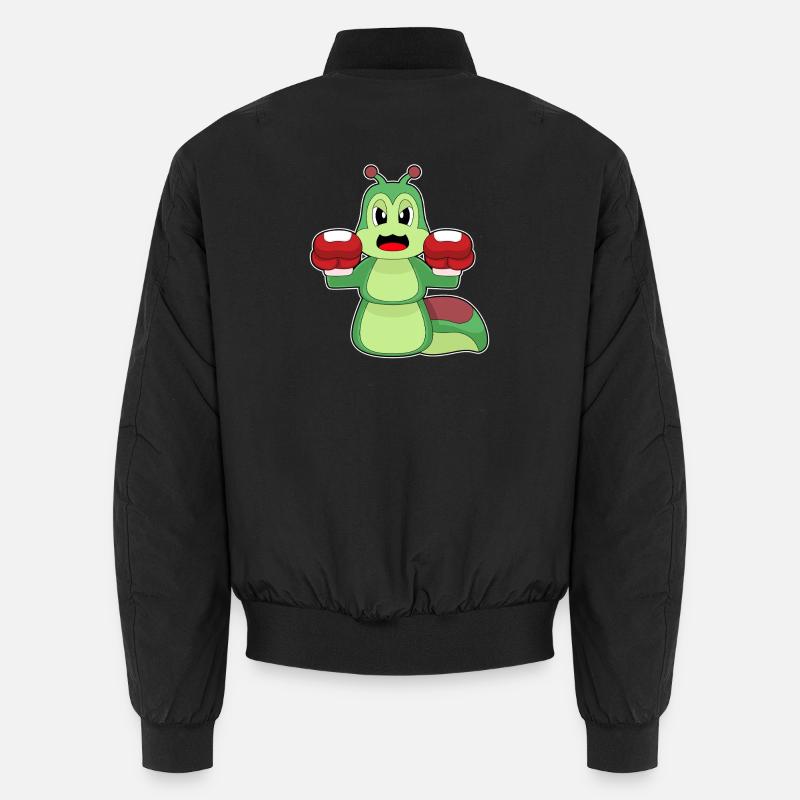 Caterpillar Boxer Boxing Gloves Boxing Unisex Bomber Jacket
