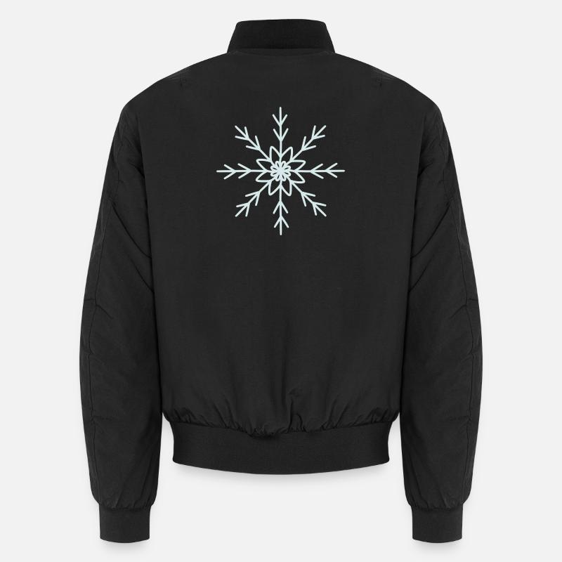 Conception élégante de motif de flocon de neige Bomber unisexe